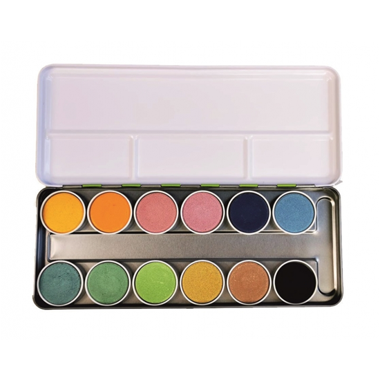 Verfdoos aquarelverf - 12 kleuren