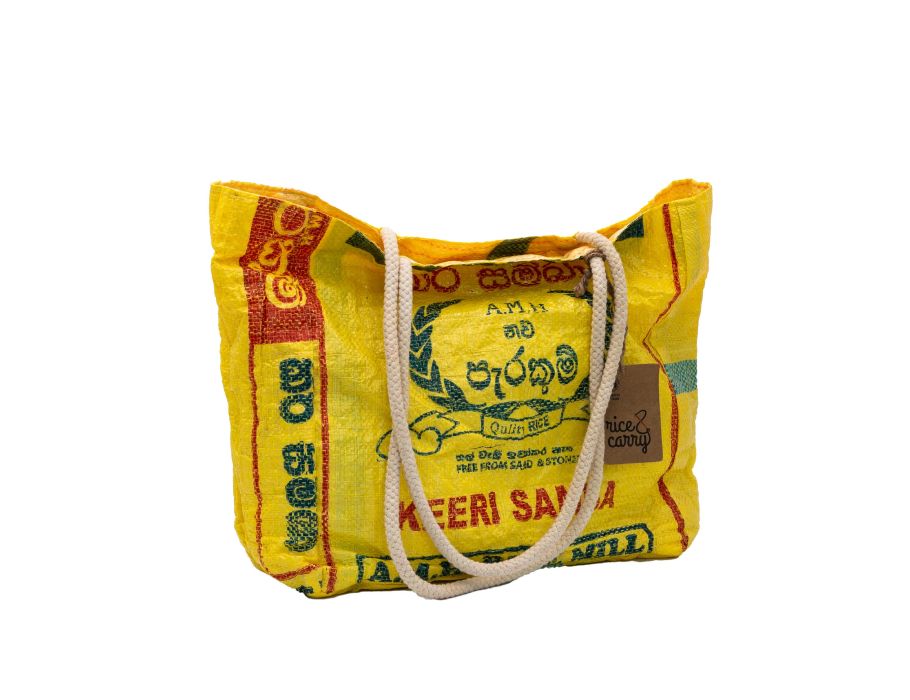 Beach Bag - Upcycled Rice Bag