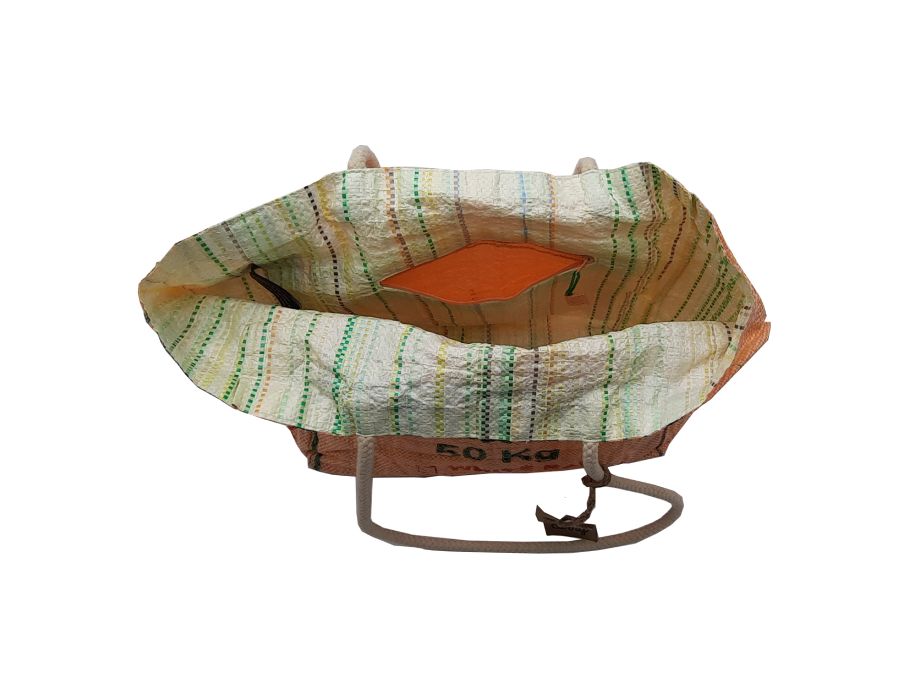Beach Bag - Upcycled Rice Bag