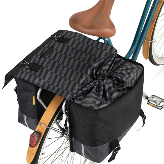 Urban Proof - Dubbele Fietstas - 40 L - Zwart Grijs