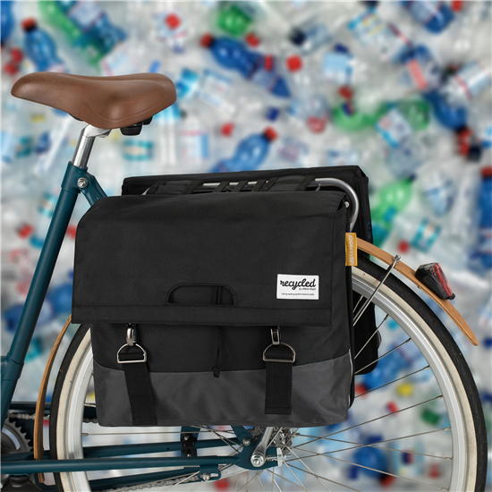 Urban Proof - Dubbele Fietstas - 40 L - Zwart Grijs