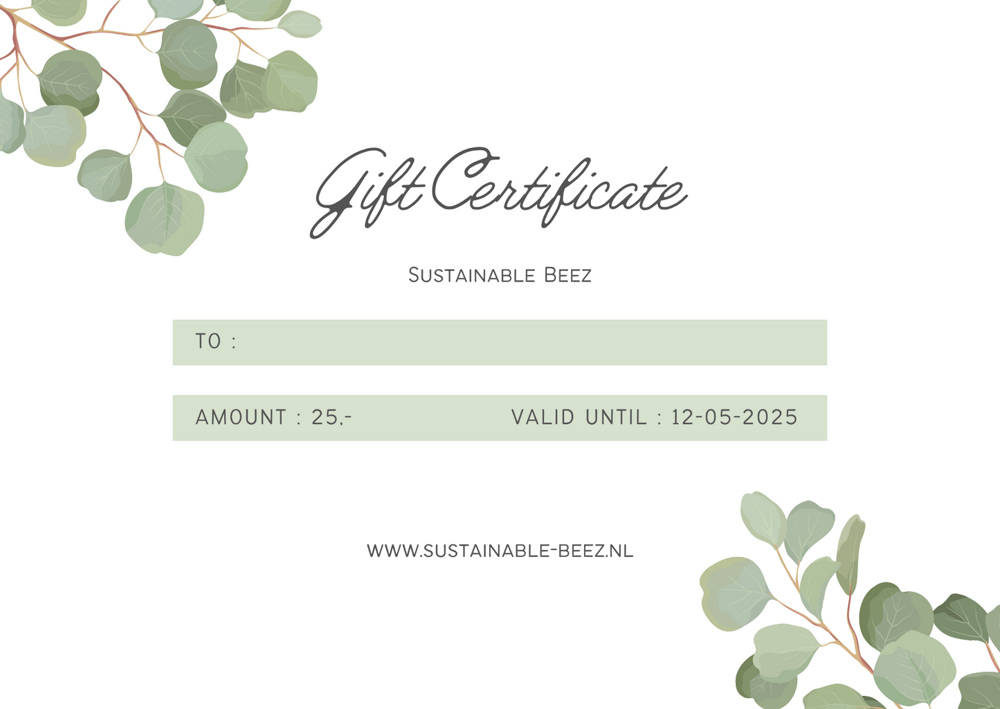 25 Euro Digital Gift Vouchers