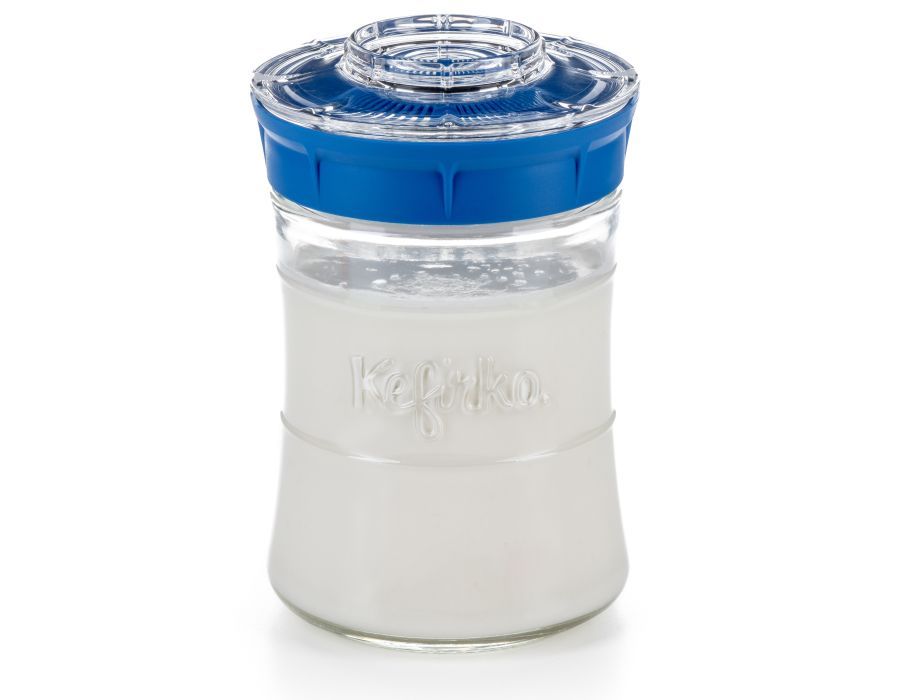 Melk en Water Kefir maker 900 ml. Blauw