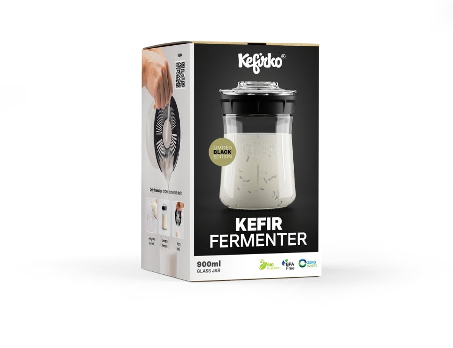Melk en Water Kefir maker 900 ml. Zwart