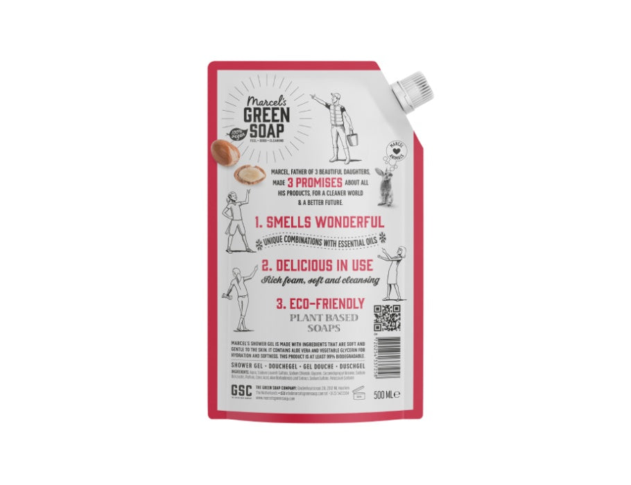 Shower gel - Argan & Oudh - Navulling - 500ml