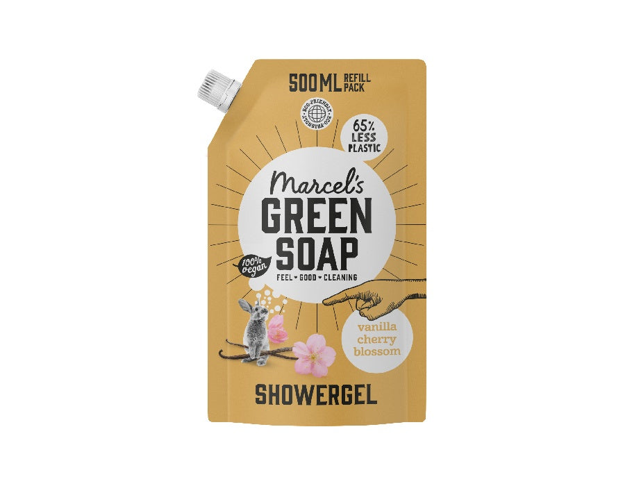 Shower gel - Vanille & Kersenbloesem - Navulling - 500ml