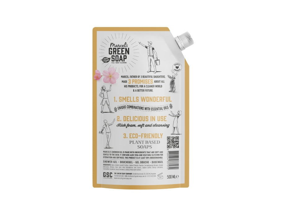Shower gel - Vanille & Kersenbloesem - Navulling - 500ml