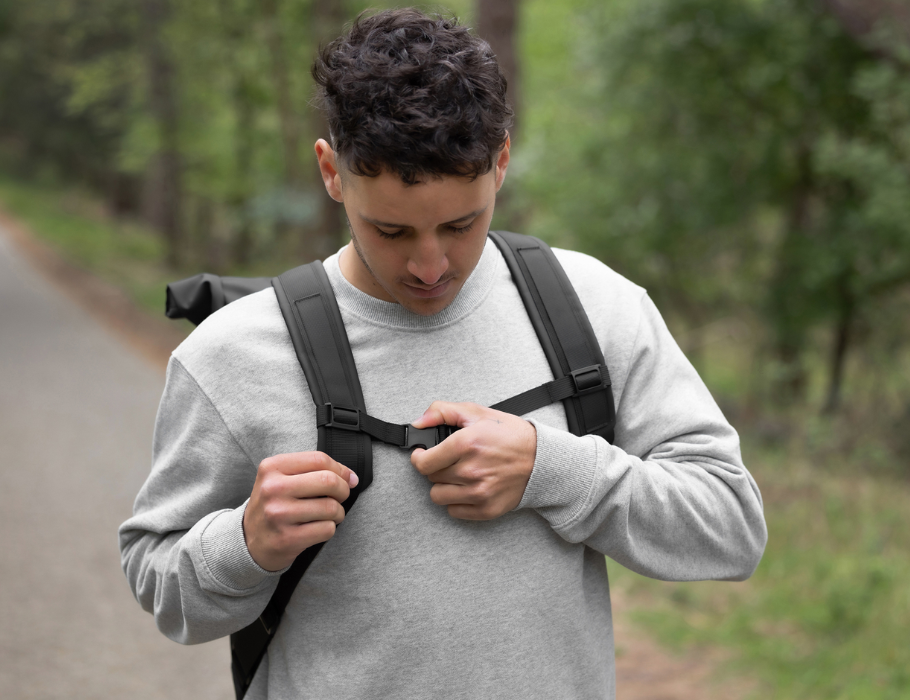 URBAN PROOF - ROLLTOP BACKPACK 20L- BLACK
