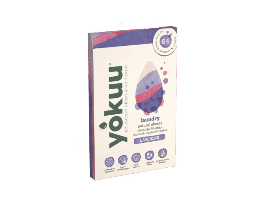 WASHING STRIPS - DETERGENT WIPES - LAVENDER - 32 PIECES