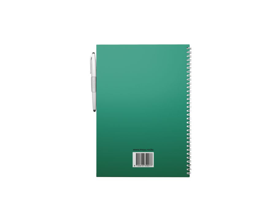 MOYU Uitwisbaar notitieboek - Hardcover A4 - Forest Green