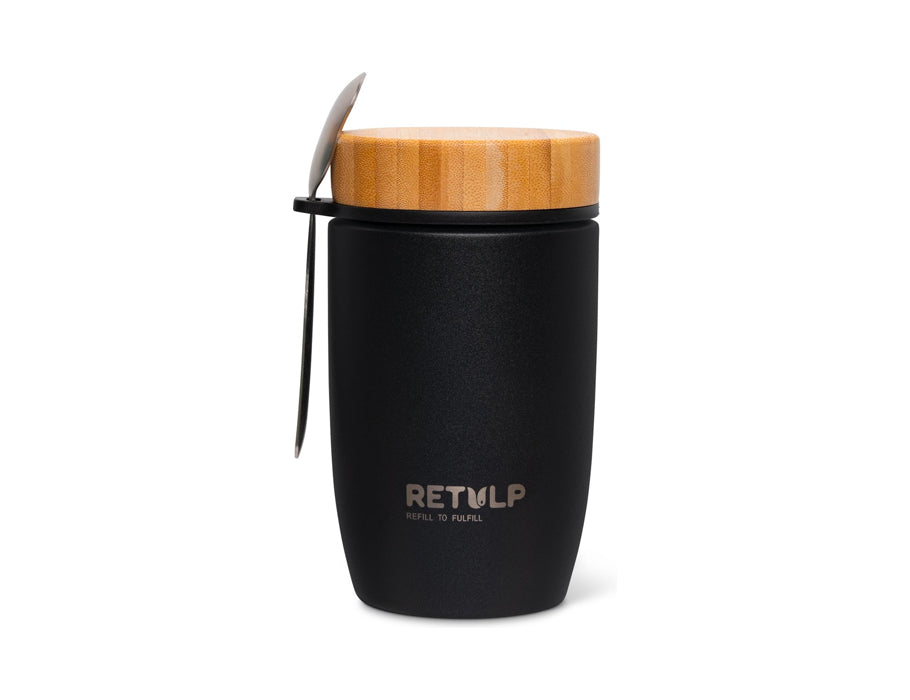 LUNCH CUP - BIG MUG - PREMIUM BLACK - 500 ML from Retulp