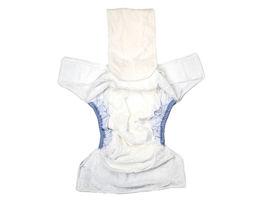 HappyBear Wasbare Luier - All-in-One - Blue Giraffe