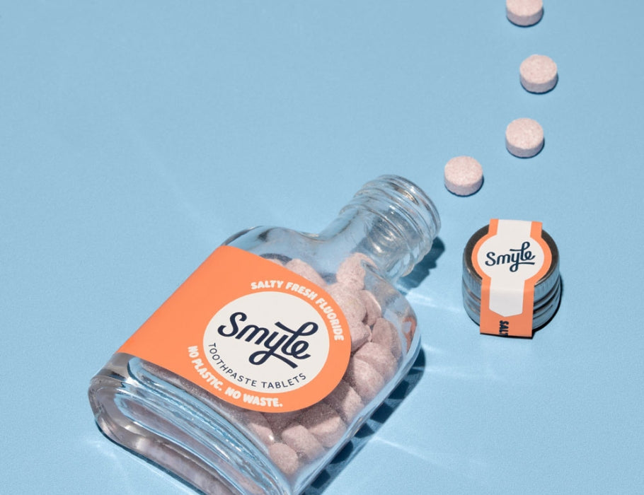 Tandpasta Tabs Salty Fresh - Flesje 65st. - Met Fluoride