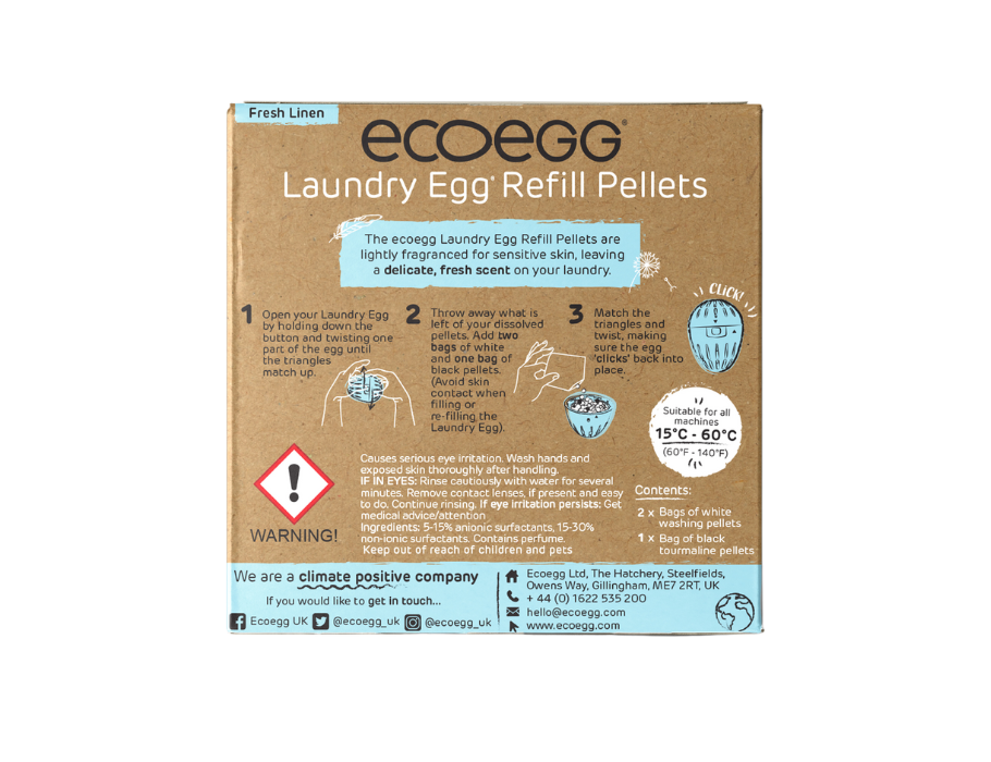 EcoEgg Navulling Fresh Linen 50 Wasjes (soon back on stock)