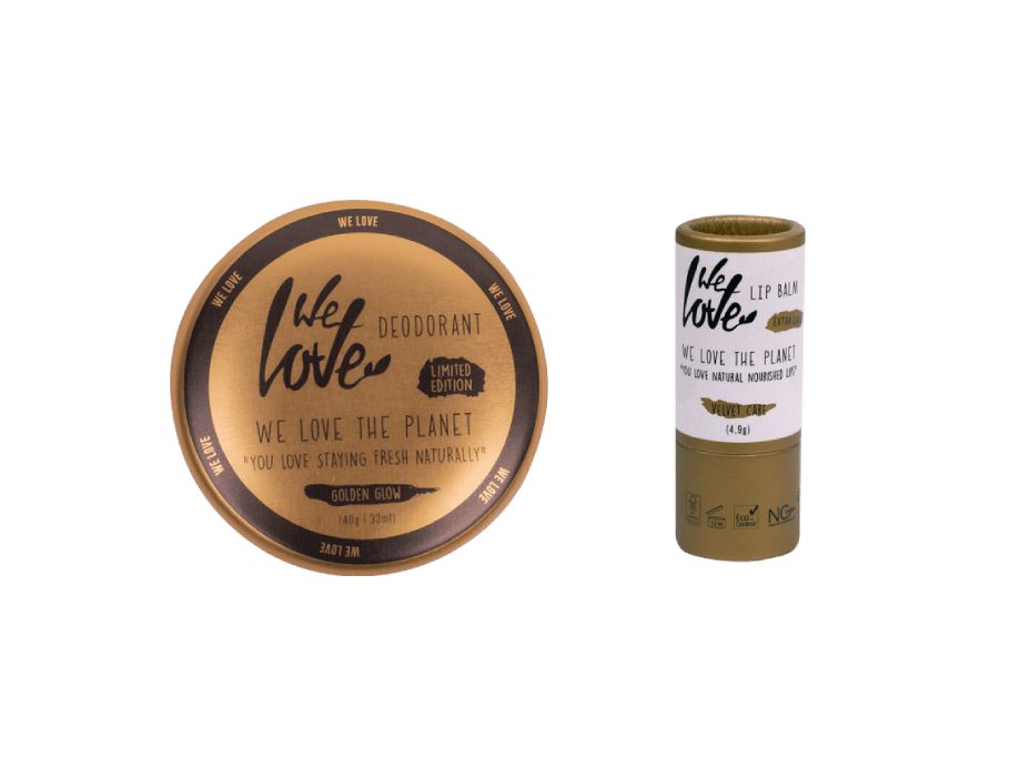 Cadeauset - Golden Glow Deo & Golden Care Lipbalm