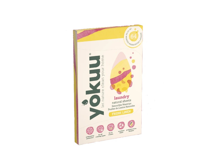 Yokuu - probiotische wasstrips - wasmiddeldoekjes Fresh 32 st.