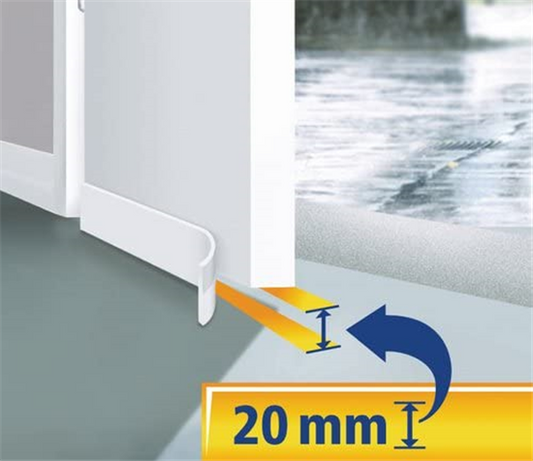 Tochtband - Binnendeur - 1m x 38mm op rol - wit