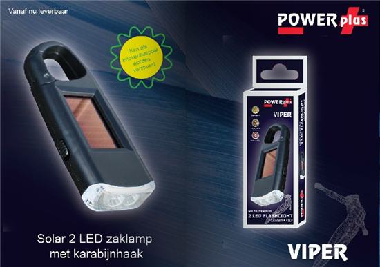Mini Zaklamp Viper - met karabijnhaak