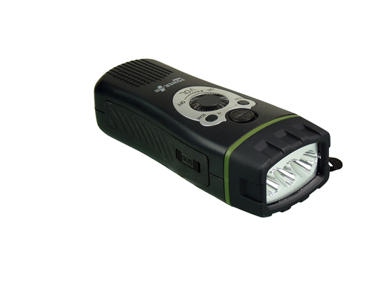 Radio en Zaklamp - opwindbaar Wolf (binnenkort beschikbaar)